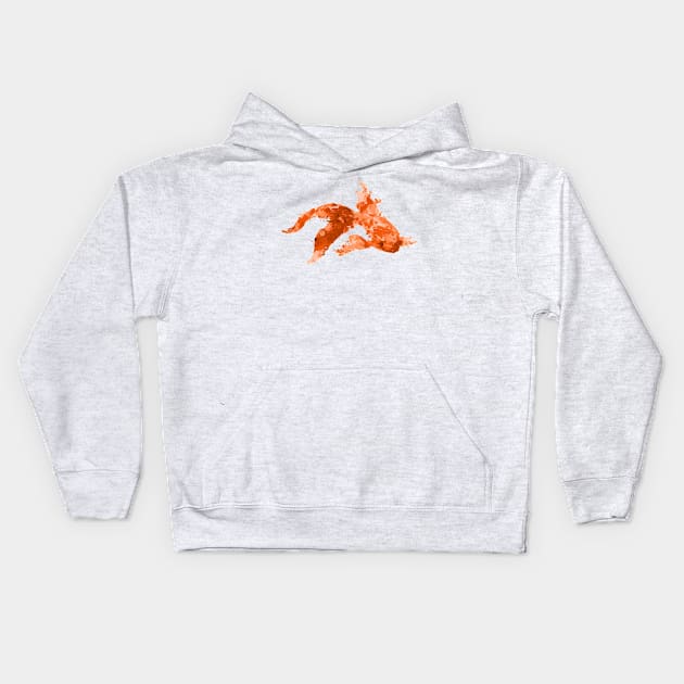 watercolor goldfish Kids Hoodie by somatosis